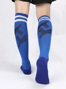 Thể thao ngoài trời Họa tiết sọc Thể thao trên bắp chân - Màu xanh lam - Xem 3