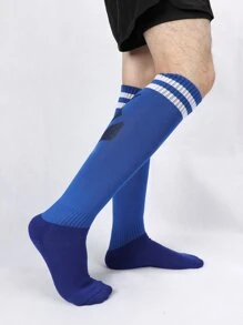 Thể thao ngoài trời Họa tiết sọc Thể thao trên bắp chân - Màu xanh lam - Xem 4