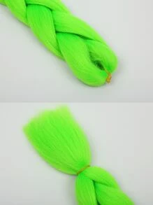 Trenza de pelo sintético largo - Verde - Ver 6