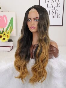 蕾絲前超長卷人造假髮