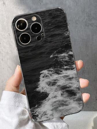 苹果海浪纹手机壳 适用于 iPhone15/15Plus/15Pro/15Promax 防水防震防摔防刮