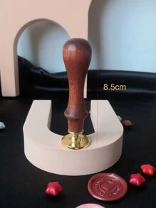 1pc Heart Design Wax Seal Head With Handle - Multicolor - View 3