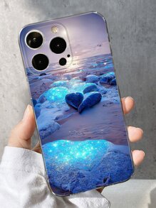 海浪圖案手機殼海灘手機殼相容 iPhone15/15Plus/15Pro/15Promax - 彩色 - 查看 1