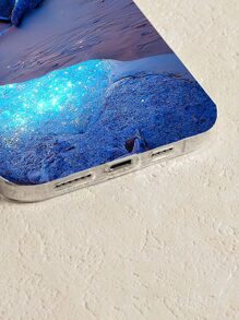 海浪圖案手機殼海灘手機殼相容 iPhone15/15Plus/15Pro/15Promax - 彩色 - 查看 2