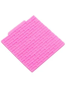 1入組磚塊形狀矽膠模具 - 粉色 - 查看 6