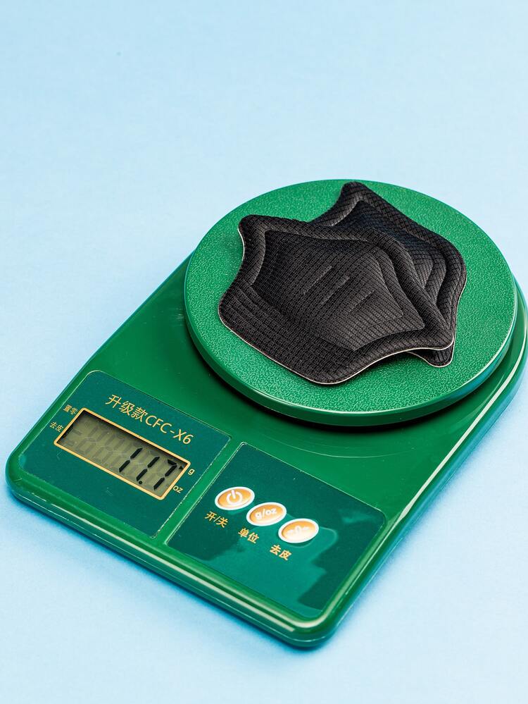 1 par Almohadillas para talón minimalista - Negro - Añade 6