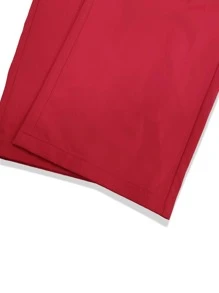 Manfinity EMRG Men Flap Pocket Side Cargo Trousers - Red - View 6