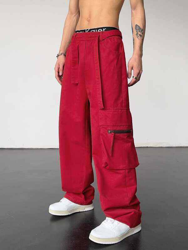 Manfinity EMRG Men Flap Pocket Side Cargo Pants SHEIN USA