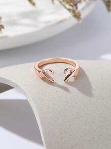 Nhẫn trang trí trái tim - Hoa hồng vàng - Xem 2