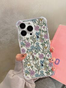 เคส โทรศัพท์ ลาย ดอกไม้ - มัลติคัลเลอร์ - ดู 2