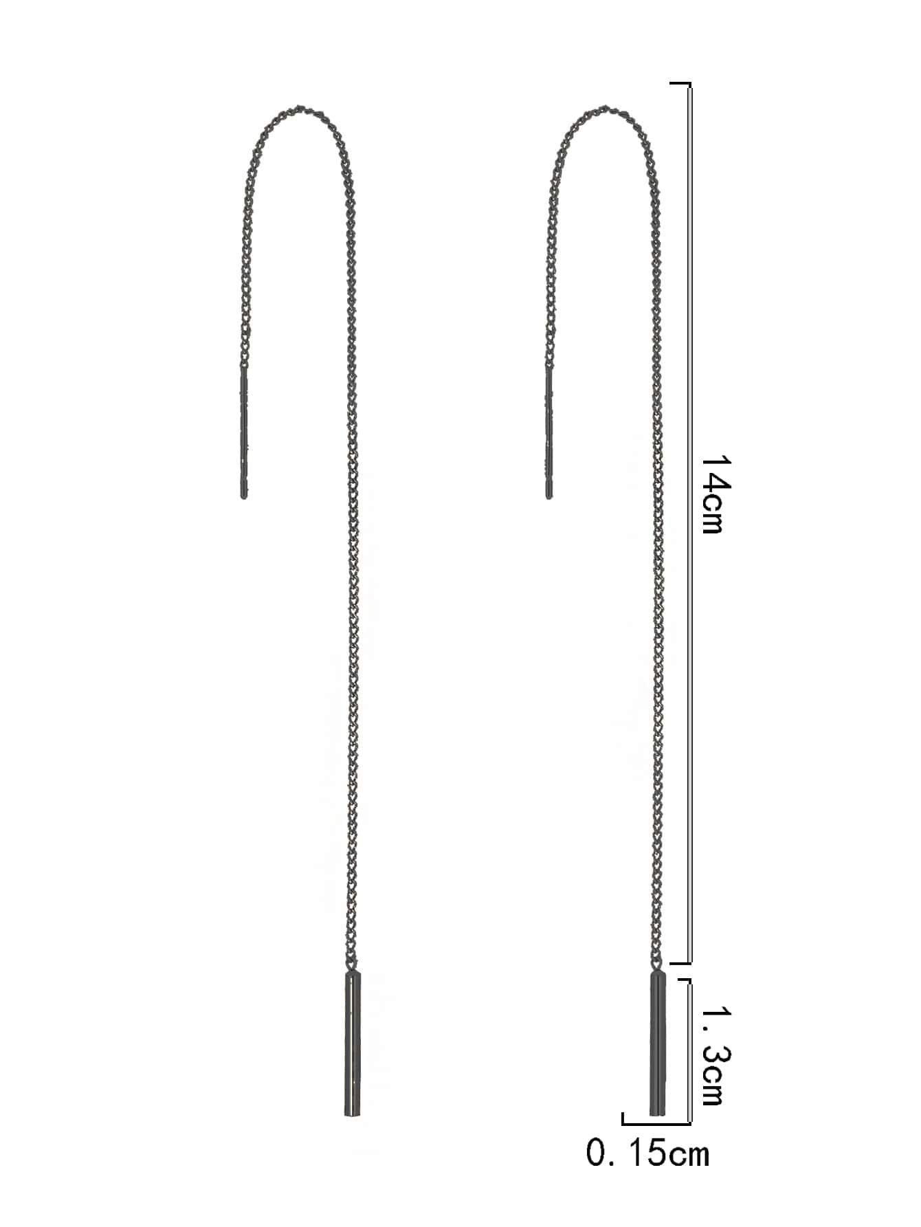 Nooxian Minimalist Threader Earrings