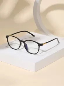 Minimalist Frame Eyeglasses - Black - View 1