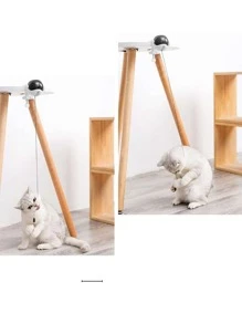 1 đồ chơi thú cưng tương tác nâng tự động bằng điện - Đen và trắng - Xem 8