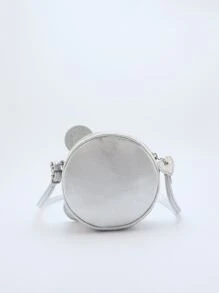 女孩金屬亮絲卡通熊設計異形包