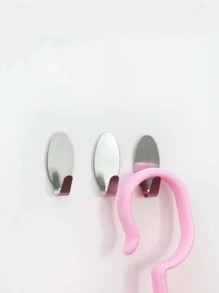 6 piezas gancho de pared de acero inoxidable