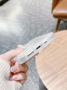2 件/組透明黑色波浪手機殼,相容於 Iphone - 彩色 - 查看 4