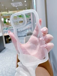 2 件/組透明黑色波浪手機殼,相容於 Iphone - 彩色 - 查看 2