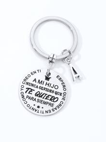 Best Gift Keychains For Son, Daughter, Parent Gift, Inspirational Gifts From Parents, Fashion Keychain - Silver - View 1