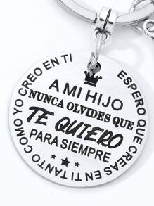 Best Gift Keychains For Son, Daughter, Parent Gift, Inspirational Gifts From Parents, Fashion Keychain - Silver - View 3