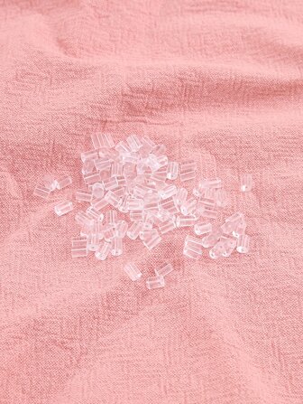 100pcs Clear Earring Back Plug