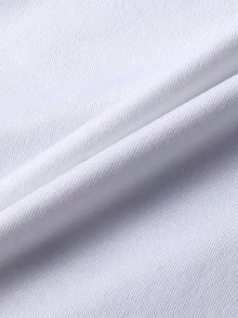 Toddler Girls Butterfly Print Asymmetrical Neck Knot Shoulder Tee - White - View 6