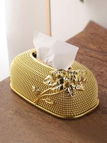 Hộp lưu trữ mô chi tiết hoa 1pc - Vàng - Xem 2