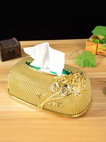 Hộp lưu trữ mô chi tiết hoa 1pc - Vàng - Xem 4