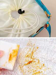 1pc Cartoon Bear Print Lunch Bag - Multicolor - View 5