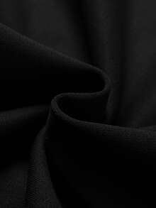 Manfinity Homme Men Slogan Graphic Mock Neck Sweatshirt - Black - View 4