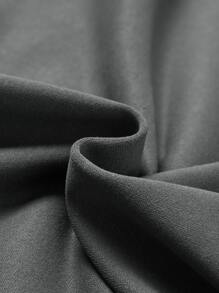 Manfinity Homme Men Slogan Graphic Mock Neck Sweatshirt - Grey - View 4