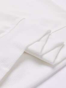 Manfinity Homme Men Slogan Graphic Mock Neck Sweatshirt - White - View 5