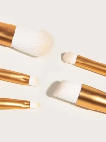 Bộ cọ trang điểm 5 món kèm hộp đựng hình gấu nhỏ, cọ phấn mắt di động, vật dụng cần thiết khi đi du lịch, bộ cọ, bộ cọ trang điểm, bộ cọ trang điểm, bộ trang điểm hoàn chỉnh, bộ cọ trang điểm, bộ trang điểm hoàn chỉnh, bộ cọ, bộ cọ trang điểm, bộ quà tặng trang điểm - Màu xanh lam - Xem 3