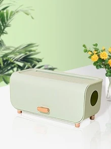 1pc Multifunction Data Cable Storage Box - Multicolor - View 1