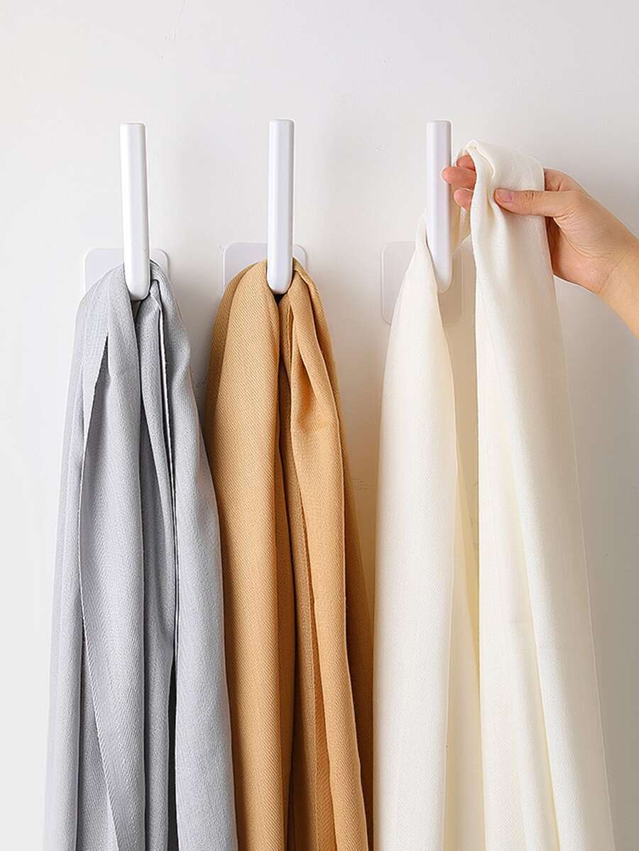 2入組多功能圍巾收納架 - 白色 - 查看 1