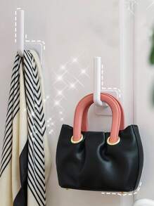 2入組多功能圍巾收納架 - 白色 - 查看 7