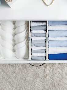 1pc Solid Drawer Divider - White - View 1