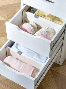 1pc Solid Drawer Divider - White - View 5