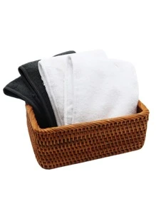 4入組嬰兒素色尿布襯墊 - 黑與白 - 查看 3