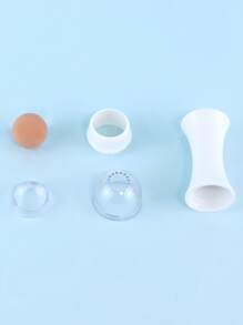 Oil-Absorbing Volcano Face Roller, 1pc Portable And Reusable Anti-Oil Facial Tool, Oil Control Anytime, Anywhere, Suitable For Home Travel Or Out For Facial Massage - Multicolor - View 4