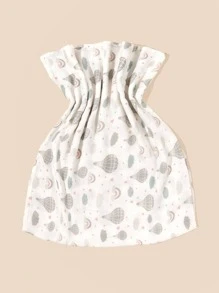 3条装 [Oeko-Tex] 婴儿襁褓毯，热气球纯色，透气柔软，轻盈舒适，适合新生女婴和男婴，充满爱意，情人节礼物 - 彩色 - 查看 4