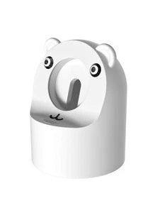 1pc Cartoon Bear Design Charger Stand Compatible With Apple Watch - White - View 2