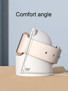 1pc Cartoon Bear Design Charger Stand Compatible With Apple Watch - White - View 5