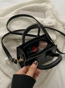 Mini Square Bag - Black - View 5