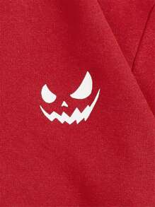 Manfinity 男士卡通圖案袋鼠口袋連帽衫