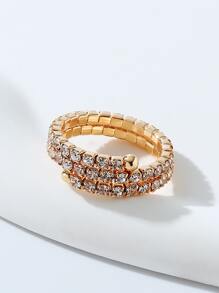 Nhẫn ngón chân trang trí bằng đá rhinestone - Vàng - Xem 2