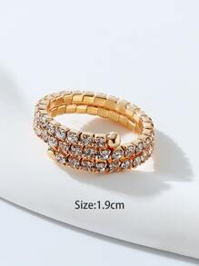 Nhẫn ngón chân trang trí bằng đá rhinestone - Vàng - Xem 3