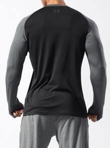 Men  Print Sports Sweatshirt - Multicolor - View 2