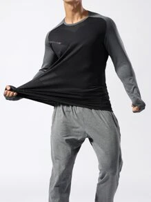 Men  Print Sports Sweatshirt - Multicolor - View 3