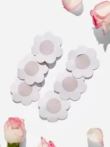 Plus 3pairs Flower Shaped Nipple Cover - Apricot - View 2