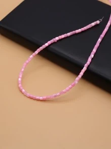 Phụ kiện trang sức DIY hạt 1 sợi - Hồng - Xem 3